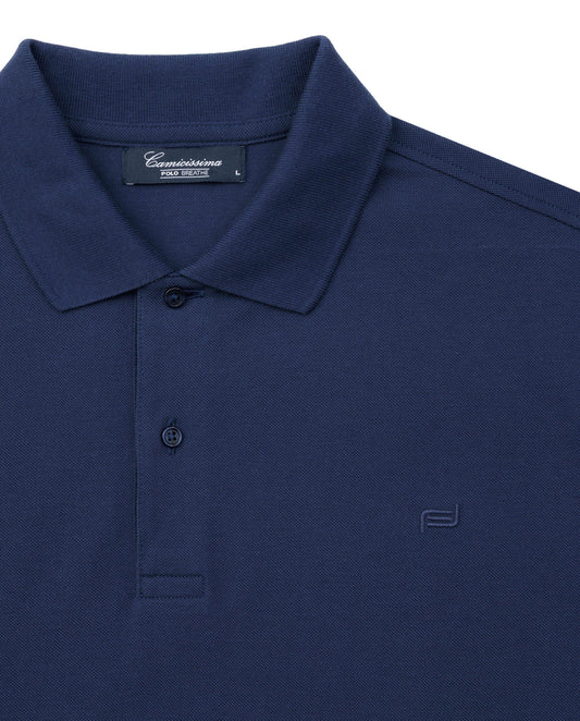 Breathe polo majica teget – 100% pamuk, bez tragova znoja