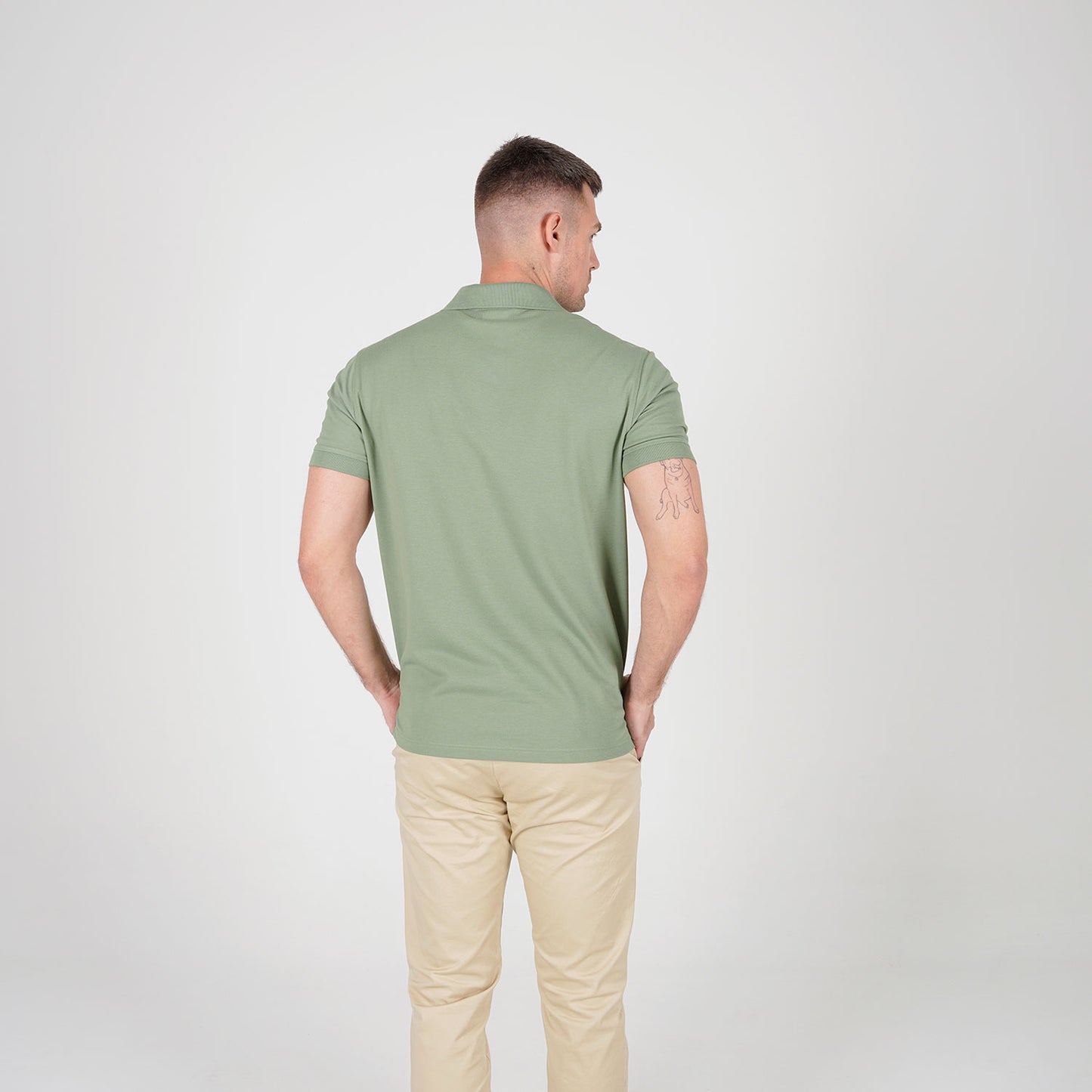Breathe polo majica maslinasto zelena – 100% pamuk, bez tragova znoja
