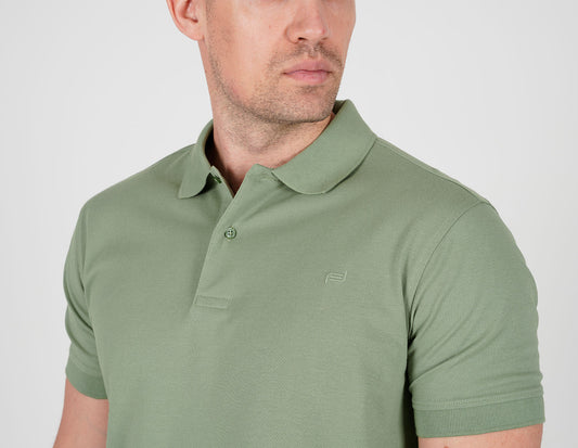 Breathe polo majica maslinasto zelena – 100% pamuk, bez tragova znoja