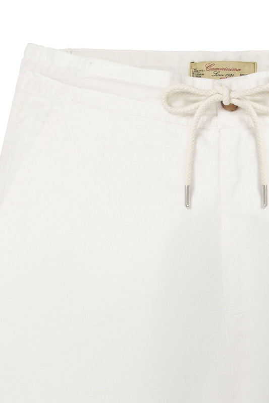 Bele bermude od pamuka i lana