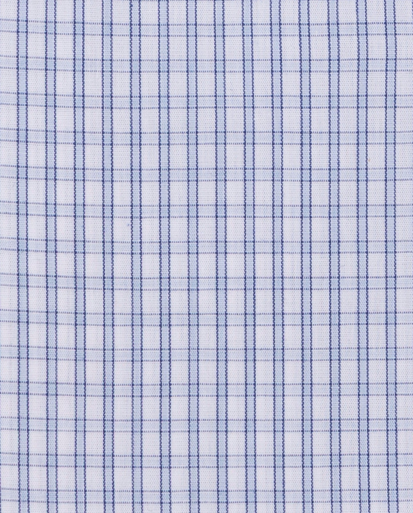 Karirana košulja od poplina sa francuskom kragnom