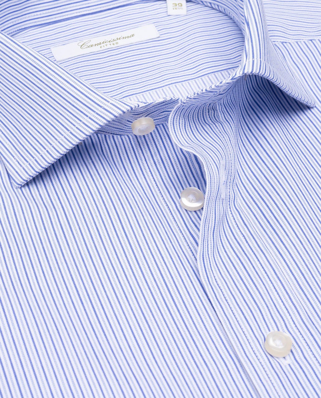Muška košulja od twill pamuka na pruge – plava, extra slim fit