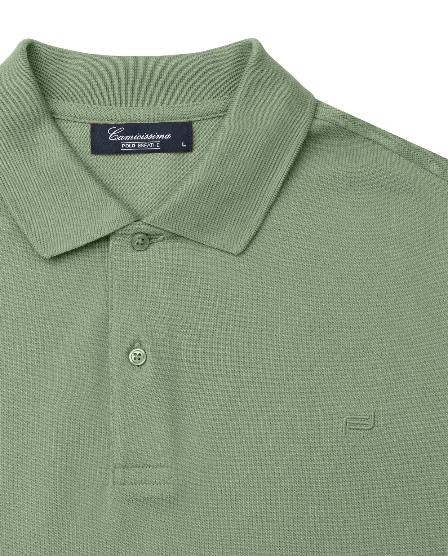 Breathe polo majica maslinasto zelena – 100% pamuk, bez tragova znoja