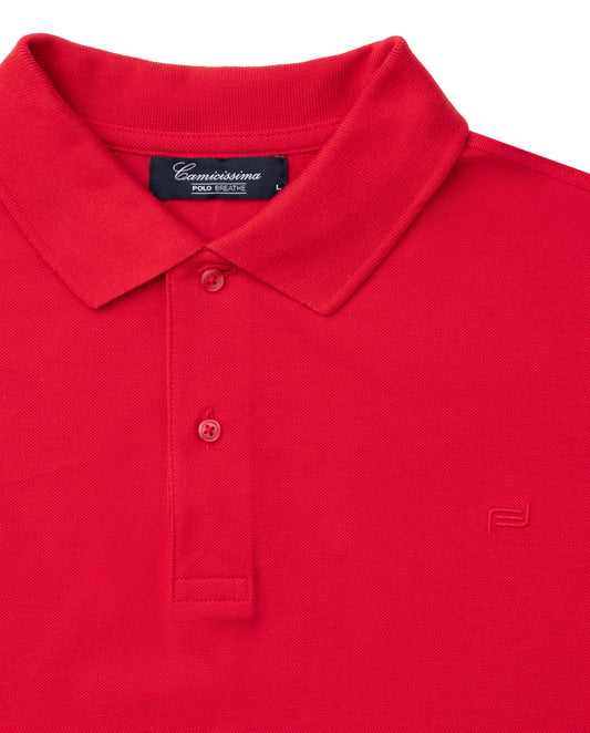 Breathe polo majica crvena – 100% pamuk, bez tragova znoja