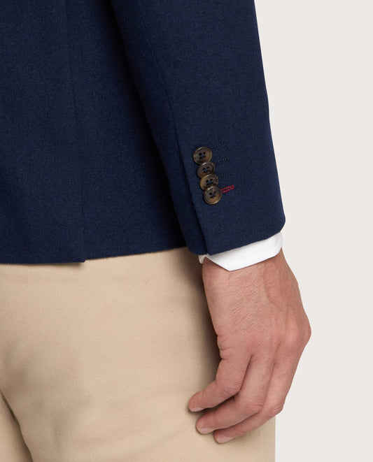 Muška sportska jakna – wool blend, teget