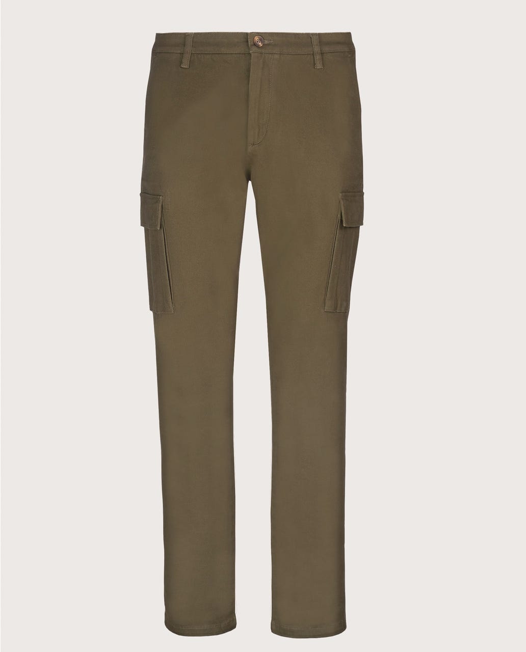 Muške cargo pantalone maslinastno zelene, slim fit