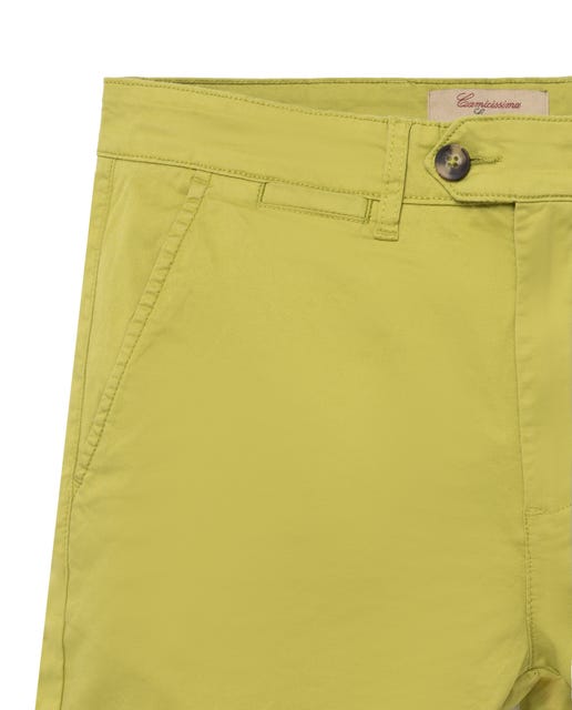 Zelene chino pantalone od pamučnog kepera
