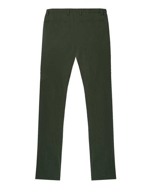 Maslinasto zelene chino pantalone sa učkurom