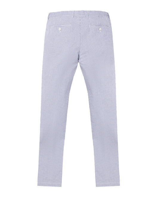 Svetloplave chino pantalone sa učkurom