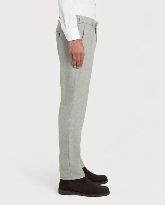 Muške chino pantalone od flanela svetlosive