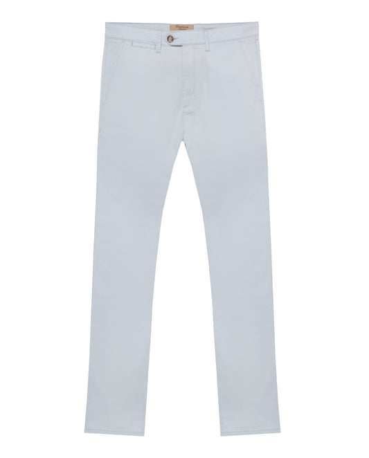 Chino pantalone Fukoka od pamučnog kepera, svetloplave