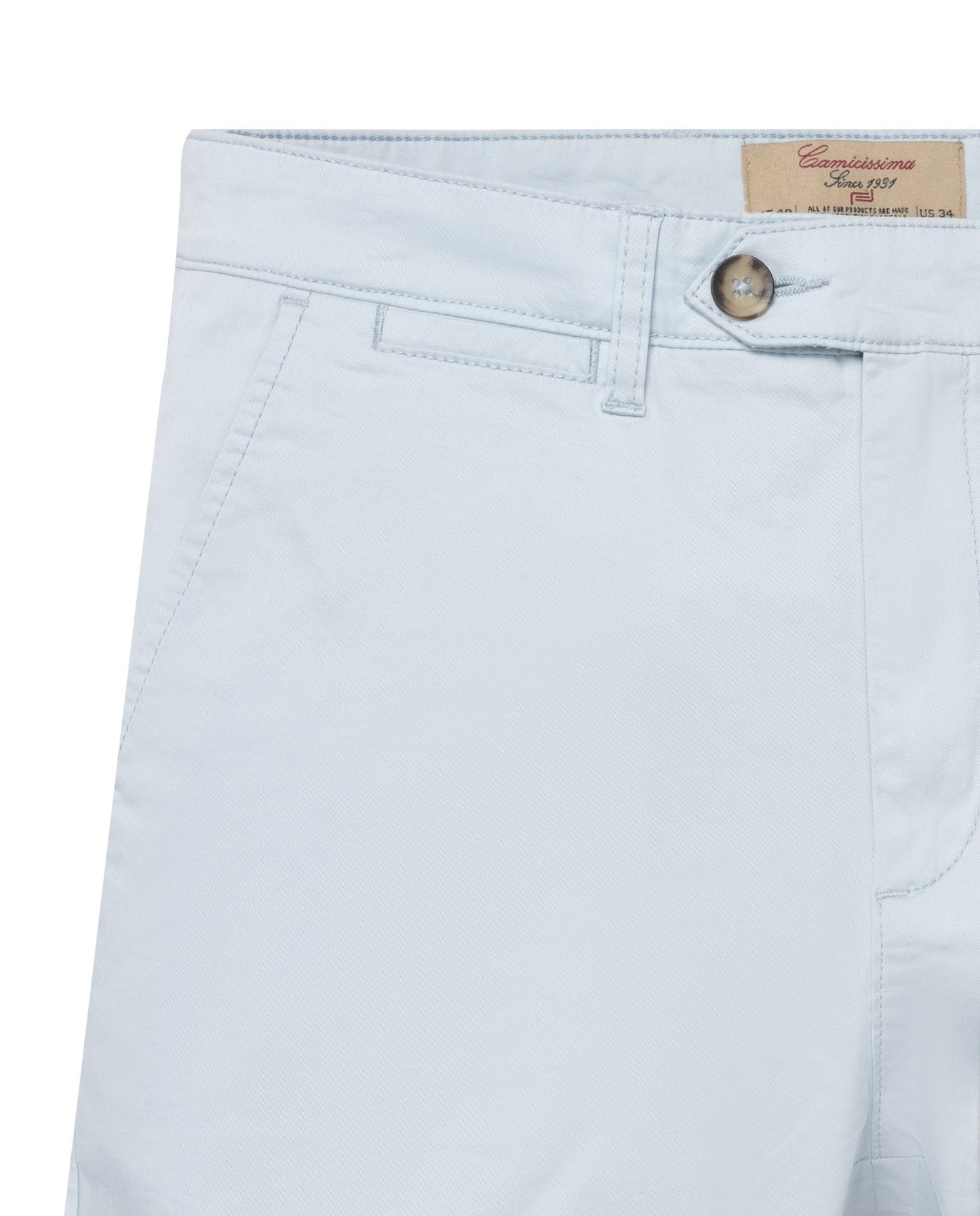Svetloplave pamučne chino pantalone