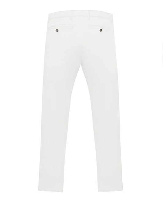 Bele pamučne chino pantalone