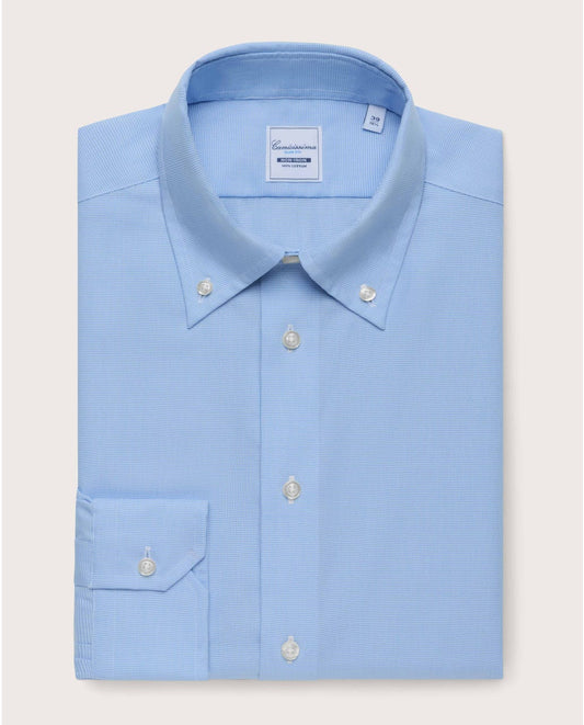 NON IRON muška plava košulja, button down
