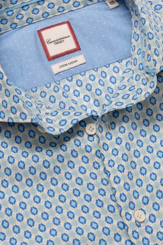 Trendy bež košulja sa dezenom