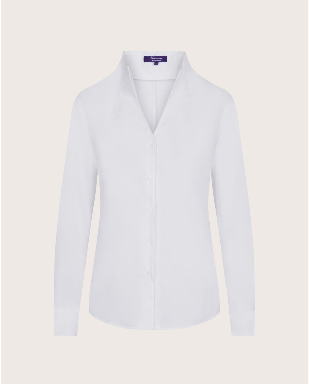 NON IRON bela ženska košulja Azalea