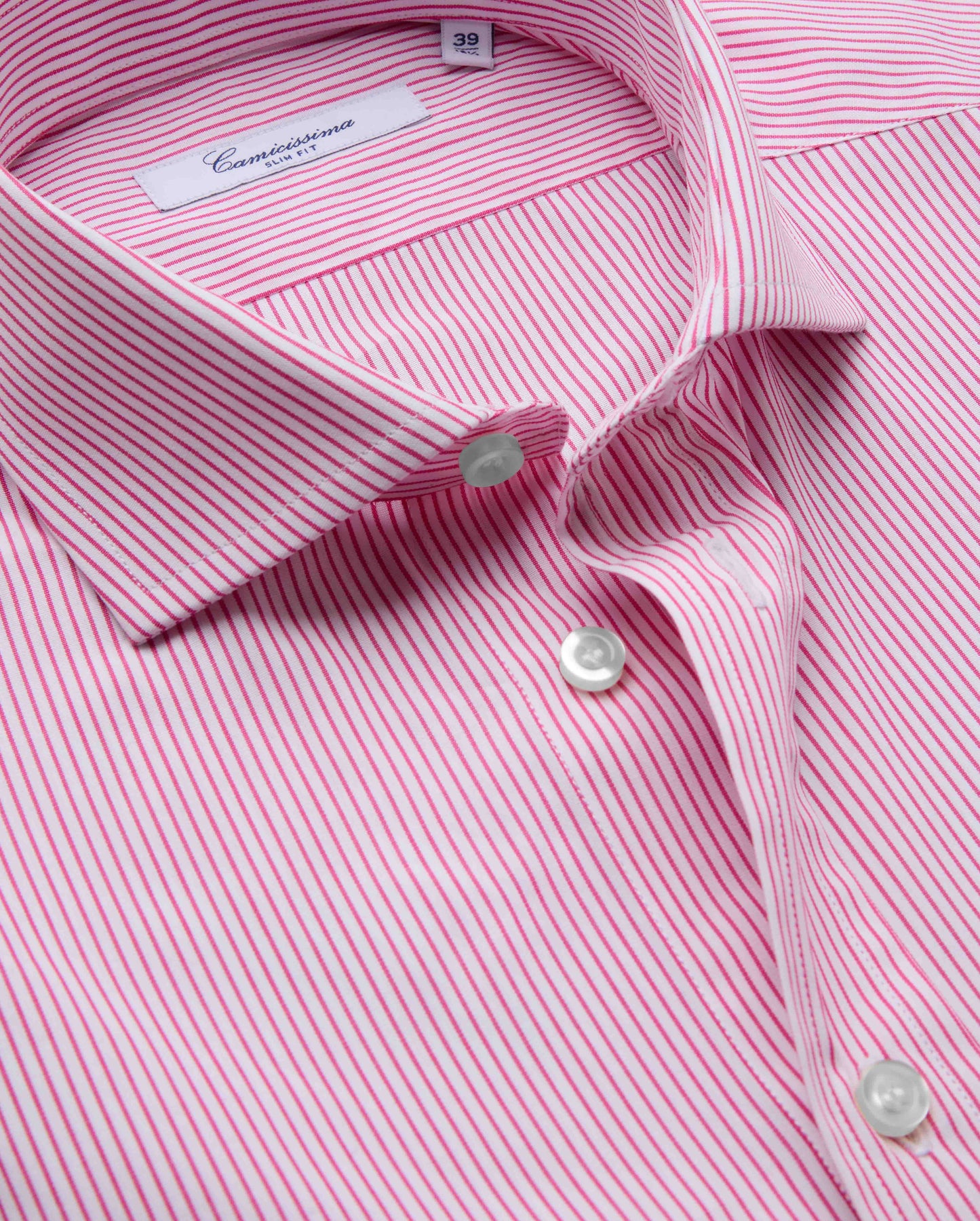 Muška slim fit košulja sa magenta prugama