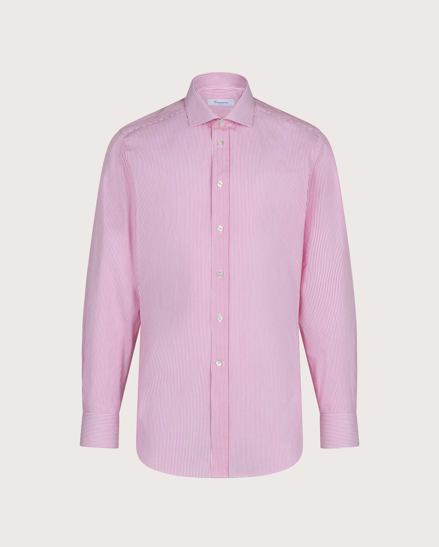Muška slim fit košulja sa magenta prugama