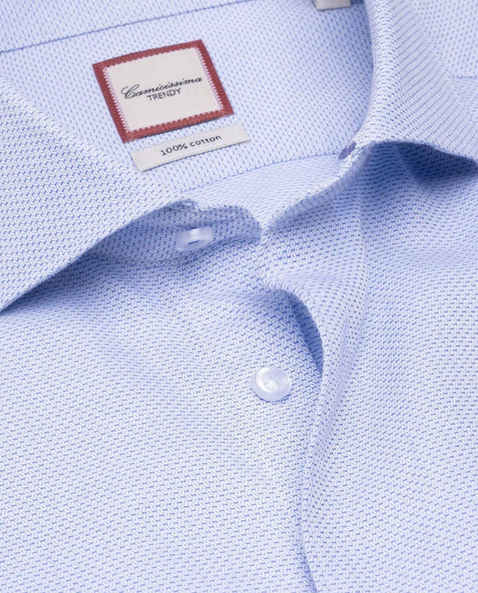 Muška košulja svetloplava Trendy Cotton, ekstra uski kroj
