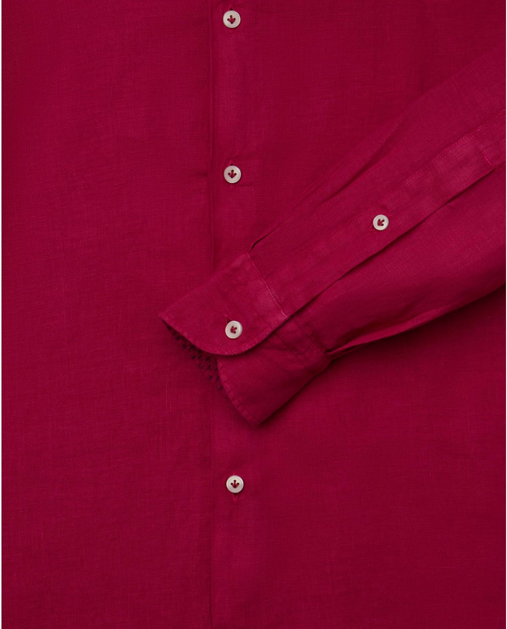 Magenta muška lanena košulja, comfort fit