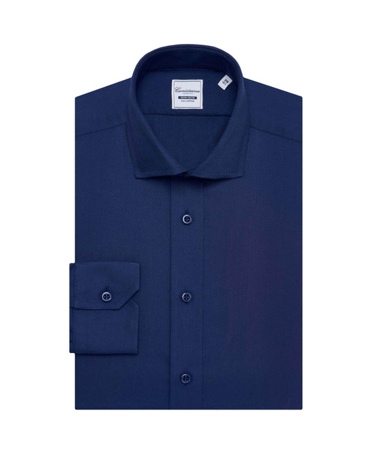 NON IRON muška košulja  tamnoplava, uski kroj
