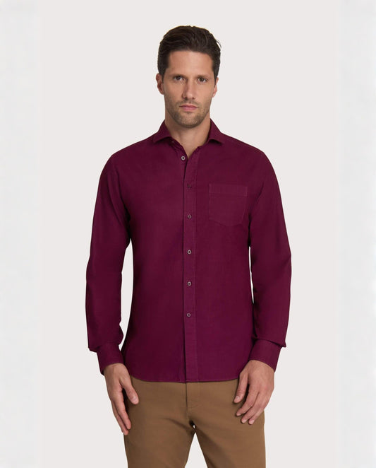 Bordo košulja Unique od somota, francuski okovratnik