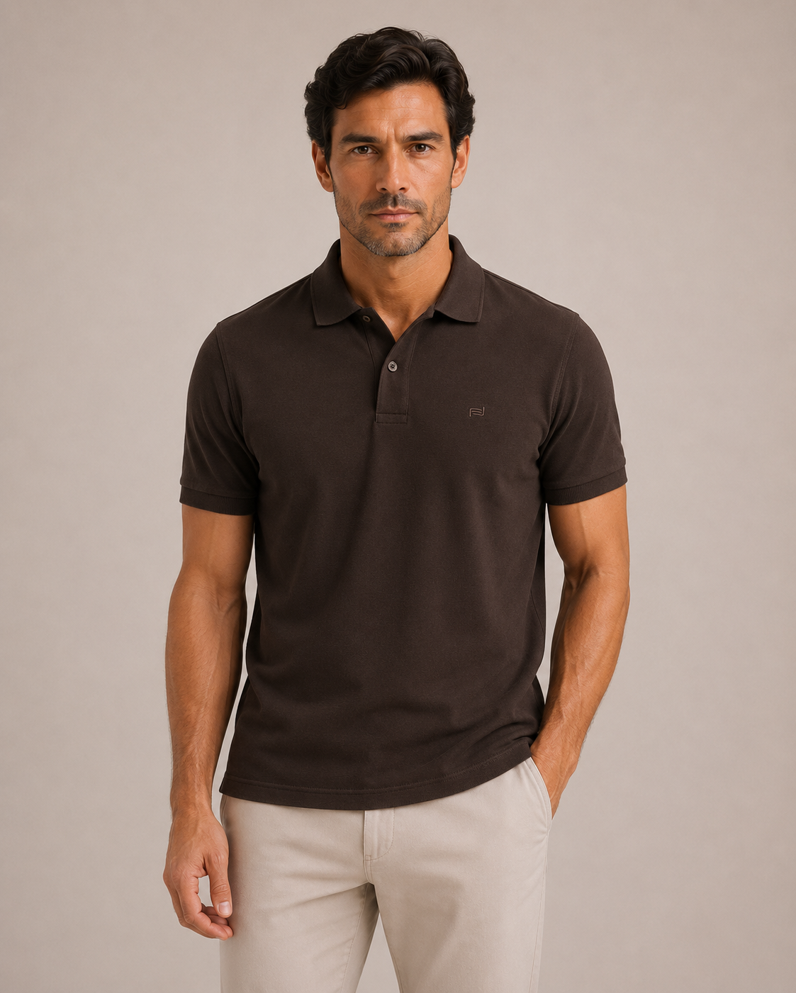 Breathe polo majica  braon – bez tragova znoja