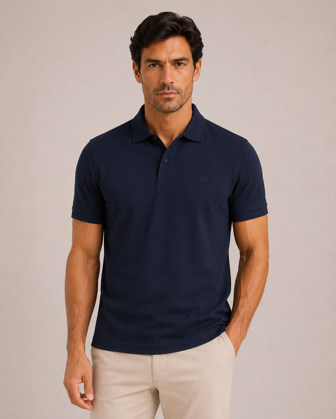Breathe polo majica tamnoplava – bez tragova znoja