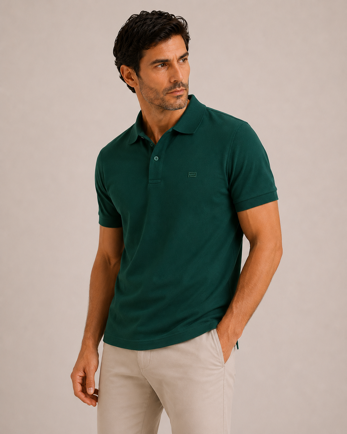 Breathe polo majica tamnozelena – bez tragova znoja