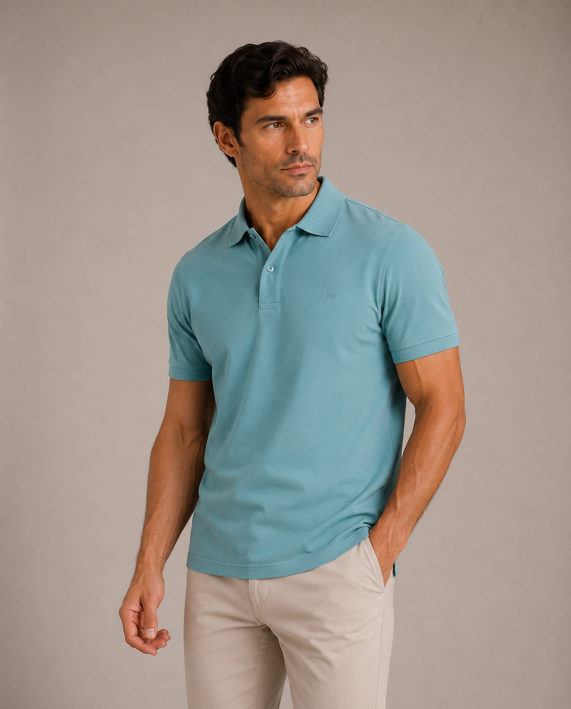 Breathe polo majica tirkizna – bez tragova znoja