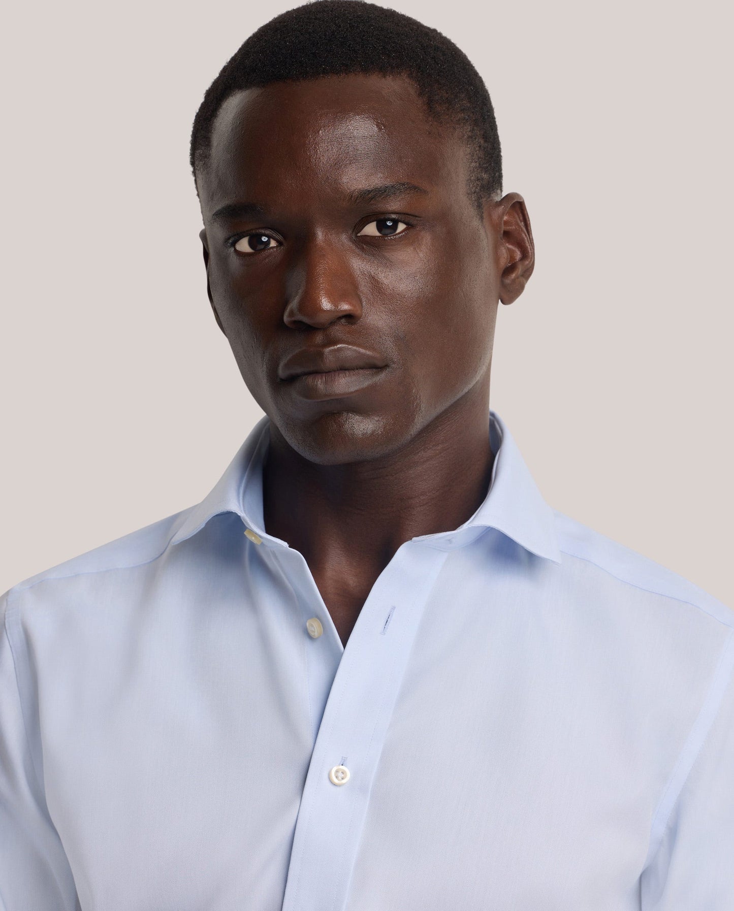 NON IRON svetloplava Copenhagen košulja, klasičnog  kroja, francuska kragna