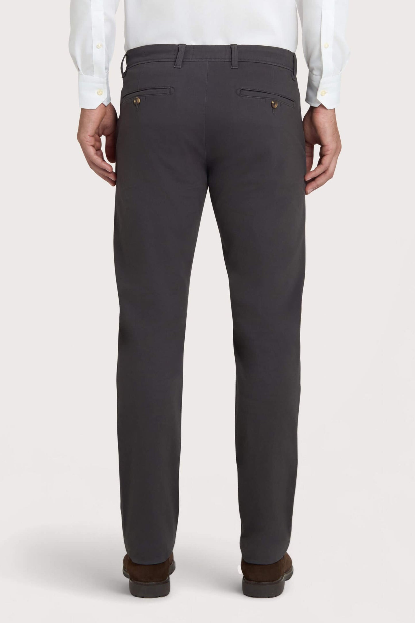 Tamnosive chino pantalone od pamučnog twilla