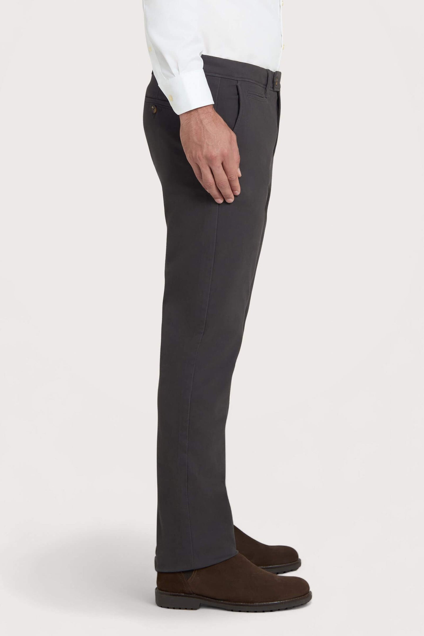 Tamnosive chino pantalone od pamučnog twilla