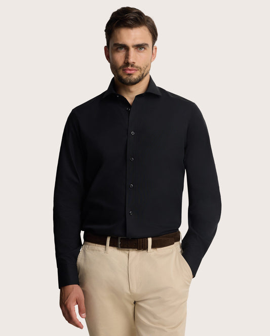 NON IRON Bristol slim fit crna košulja