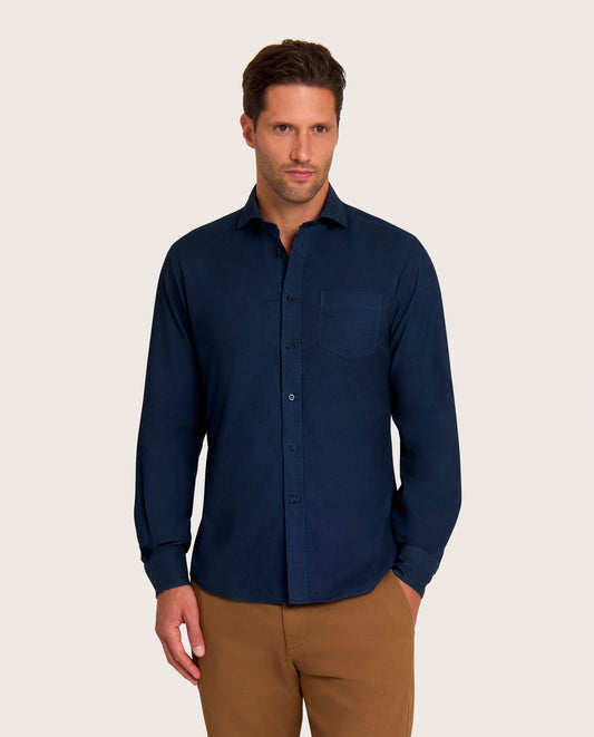 Teget košulja Unique somot