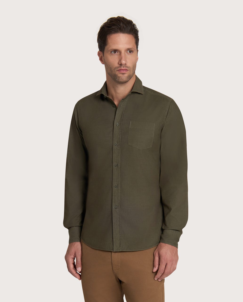 Zelena košulja Unique somot