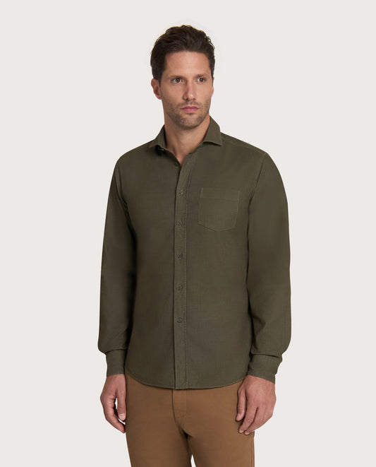 Zelena košulja Unique somot