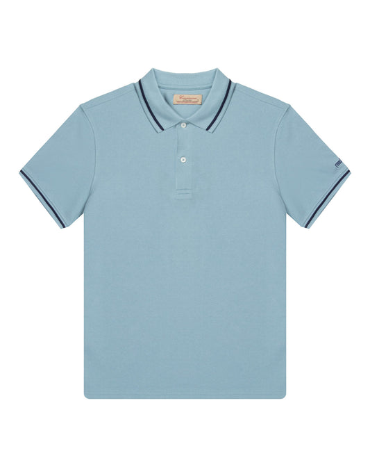 Tirkizna pamučna polo majica
