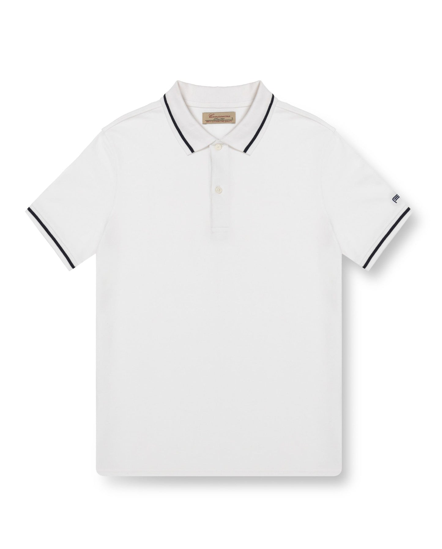 Bela pamučna polo majica
