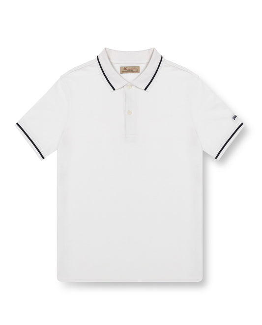 Bela pamučna polo majica