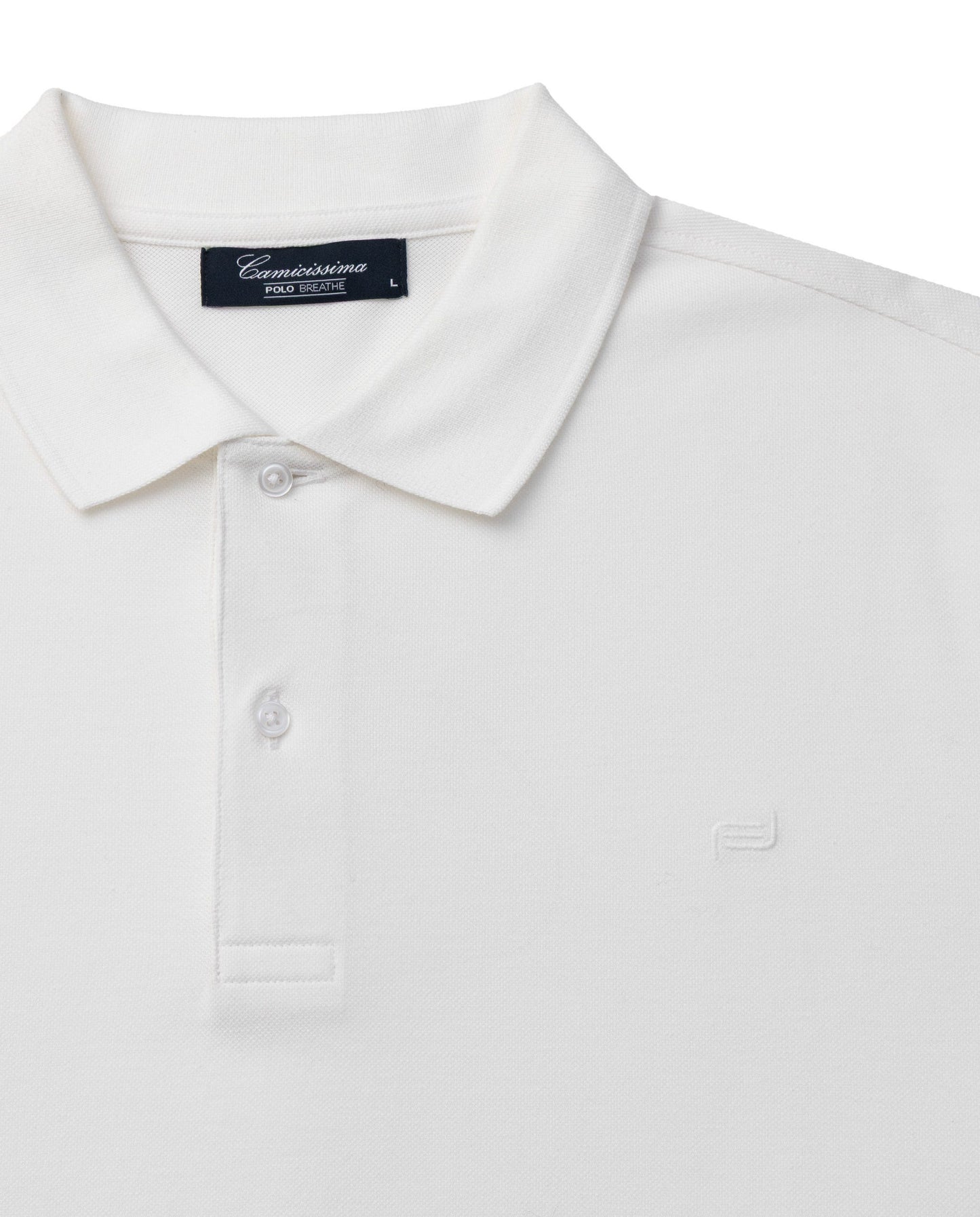 Breathe polo majica bela – 100% pamuk, bez tragova znoja