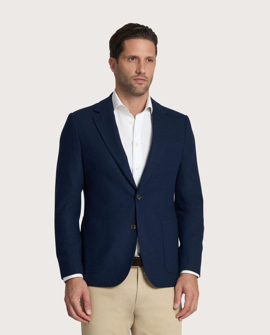 Muška sportska jakna – wool blend, teget