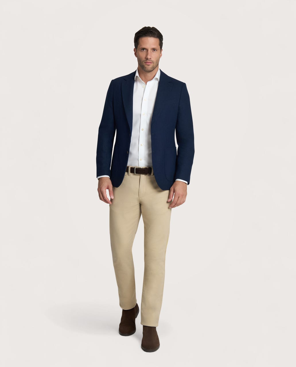 Muška sportska jakna – wool blend, teget