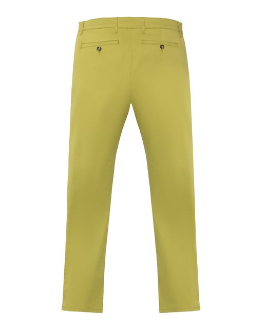 Zelene chino pantalone od pamučnog kepera