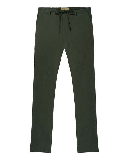 Maslinasto zelene chino pantalone sa učkurom