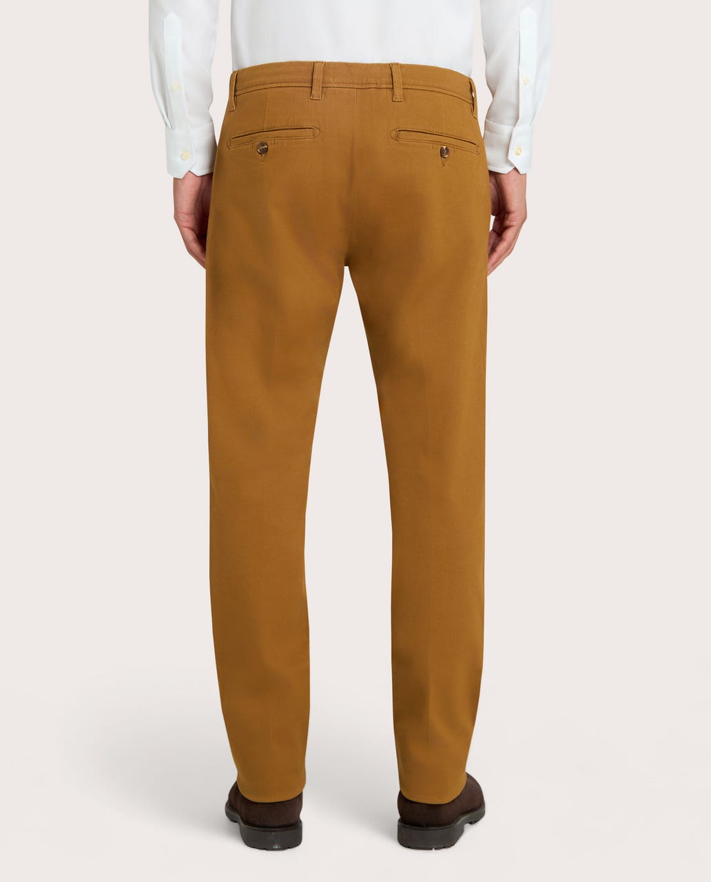 Muške chino pantalone senf, slim fit