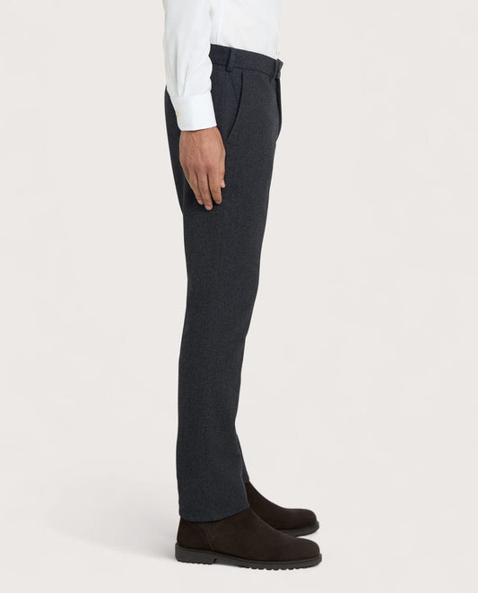 Muške chino pantalone od flanela tamnosive