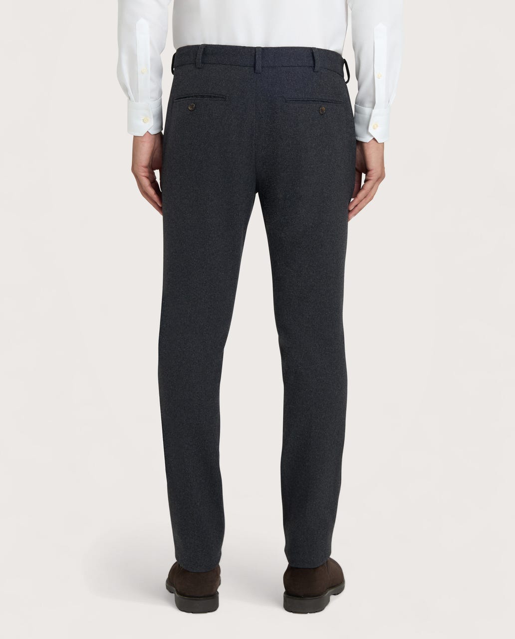 Muške chino pantalone od flanela tamnosive