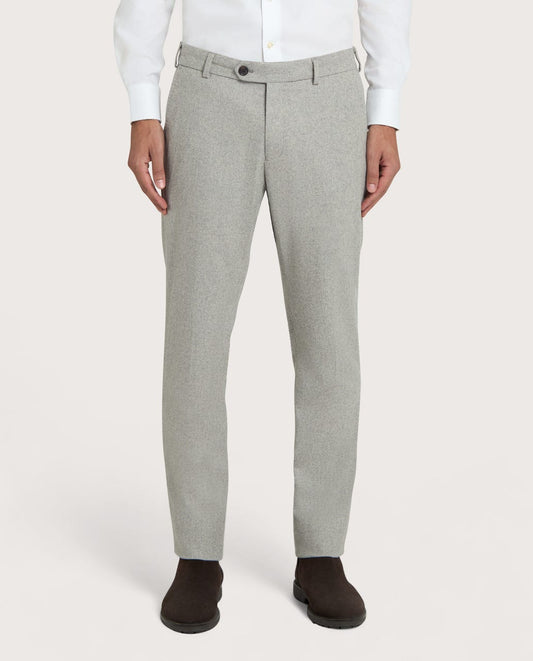 Muške chino pantalone od flanela svetlosive