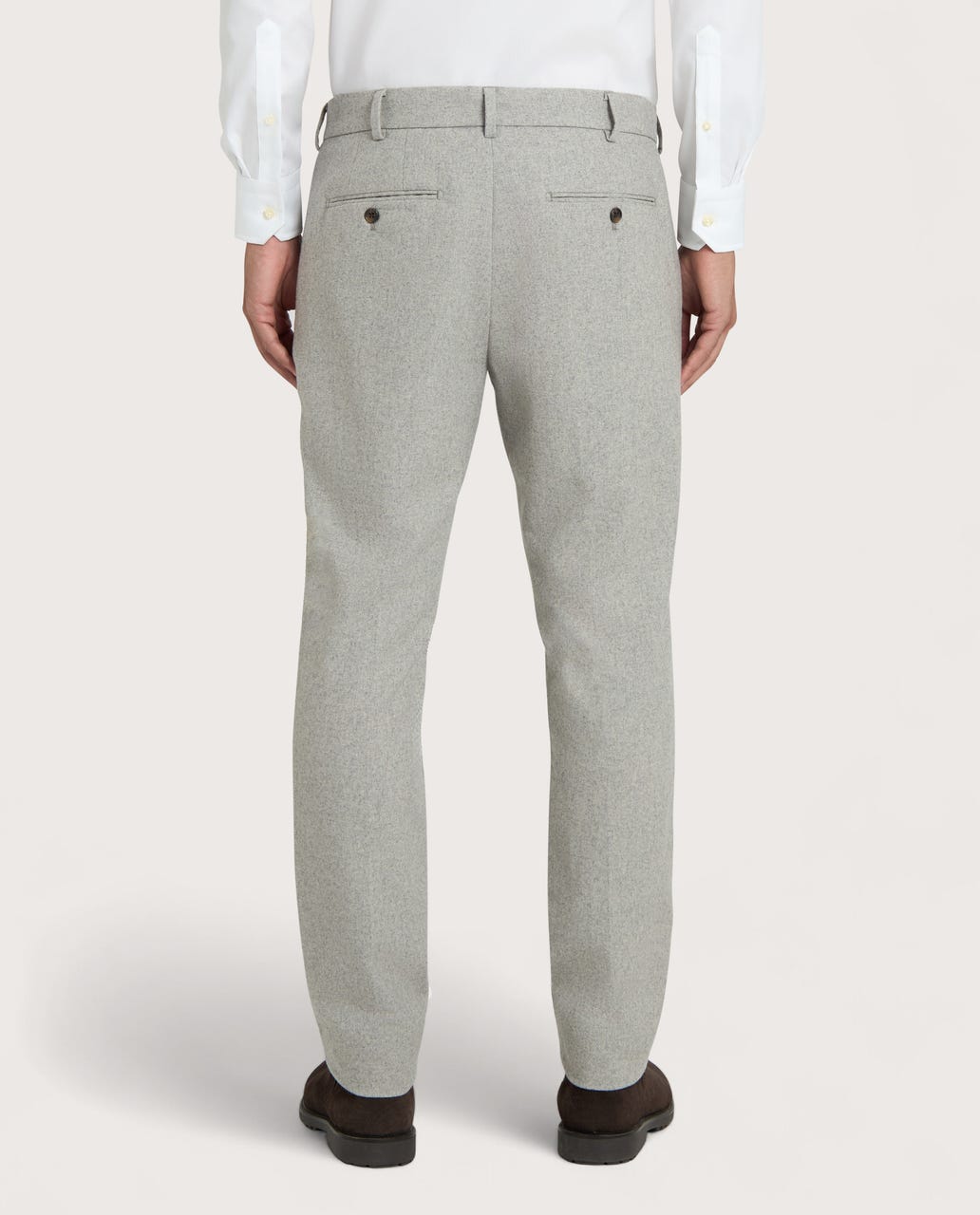 Muške chino pantalone od flanela svetlosive